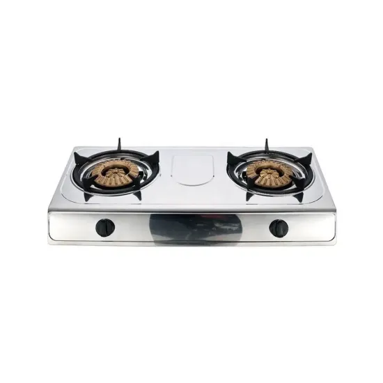 2 Big Burner Gas Stove Stainless Steel Table Gas Hob Commercial Usage