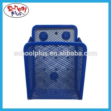 Metal mesh desk organizer magnetic pen holder for promotion