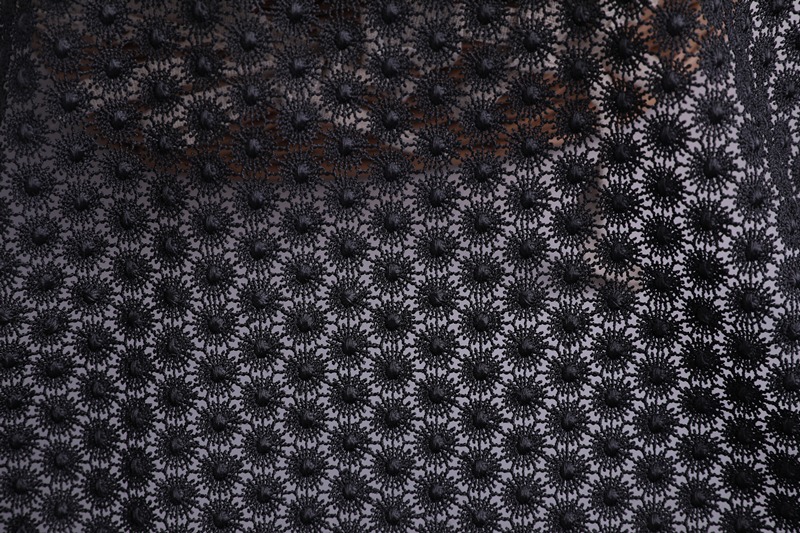 Shiny Poly Chemical Lace Fabric