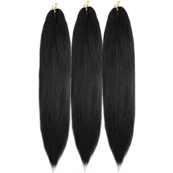 wholesale 20-26 inch  e-pression braiding hair jumbo box braids pre stretched braiding hair pre stretched hair