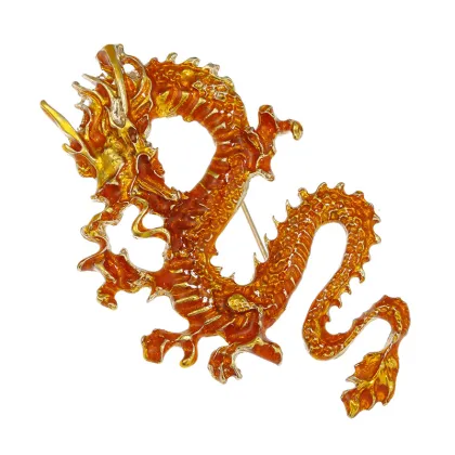 4-Color Pride Dragon Brooch Pin - Enamel Flying Dragon Brooch for Women & Unisex, Perfect as a Party or Casual Gift