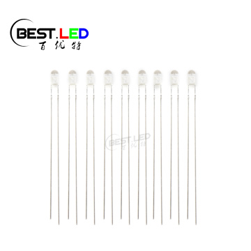 3mm LED Long Leg LED Red Clear 625nm