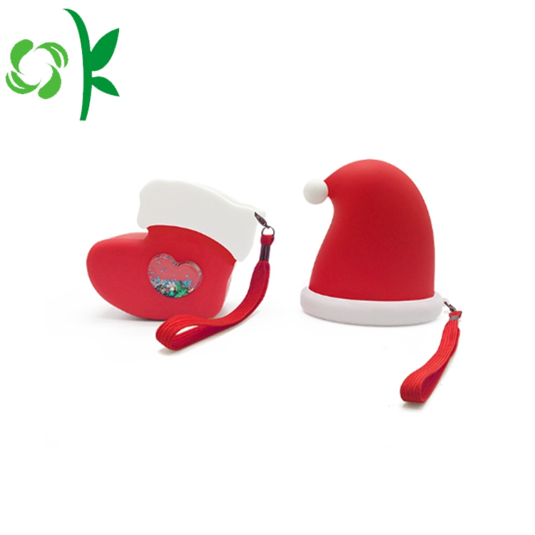 Special Silicone Foldable Bag Christmas Hat Shaped Purse