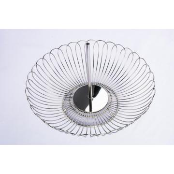 2 tiers detachable stainless steel wire fruit basket