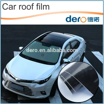 Hot Sale ! Dero Glossy Black Car Sunroof Vinyl Stickers