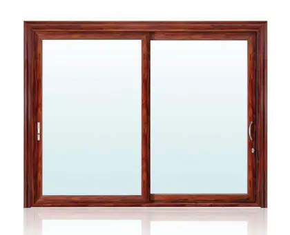 Customized wood grain aluminium window