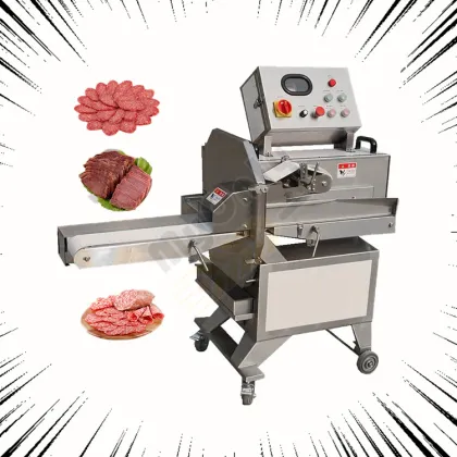 Commercial Meat Slicer Machine for Bacon, Biltong, and Pig Ears
