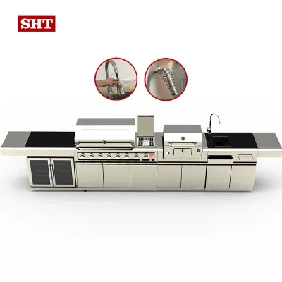 Smart Modular Food Cooking Outdoor Kitchen Grill Garden Gathering