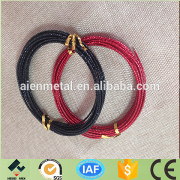 metal crafts supplier colored twisted aluminum wire