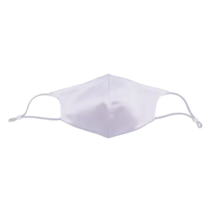 100% silk light purple face cover