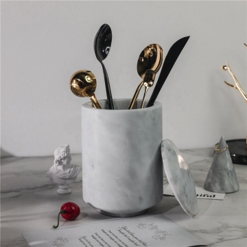 Europe Wholesale: Multi-functional Marble Storage Pot Holder for Home Decoration - 16.9 Ounce