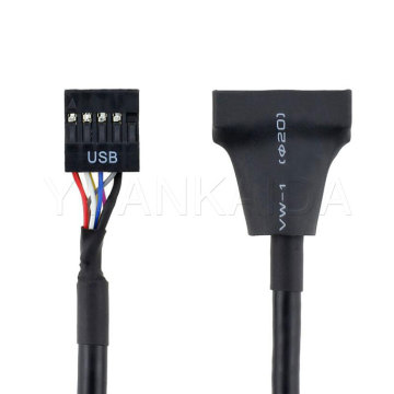 USB3.0 20-Pin to USB 2.0 9-Pin Cable