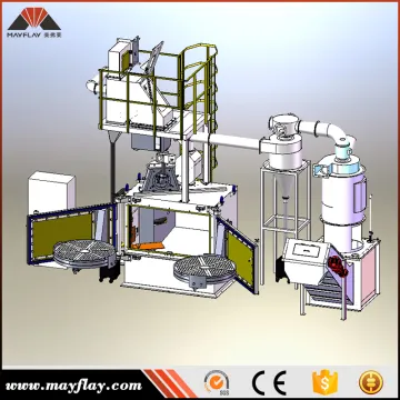 Mayflay Tumblast Descaling Shot Blasting Machines For Screws And Valve Spring