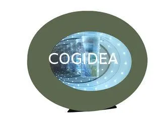 Cylindrical Levitation Photo Frame Display , Lights Inside