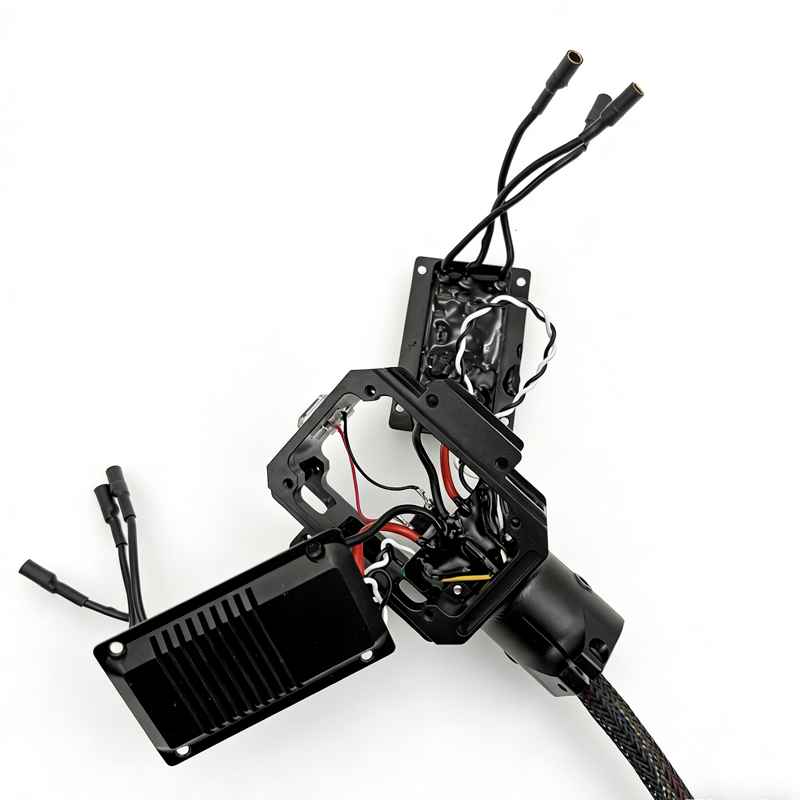 CNC OD25mm X8 Dual Motor Mount with 2pcs 40A ESC Assembly, Double-motor Bracket with 40A ESC Assembly for Pipe 25mm UAV Drone