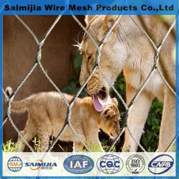 stainless steel wire rope mesh / zoo mesh