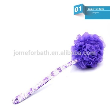 bathroom accessory beautiful long handle mesh bath sponge