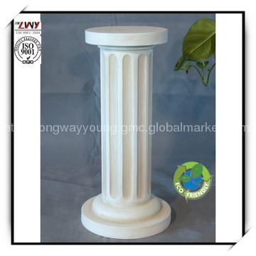 28.5Inches Fiberglass White Roman column