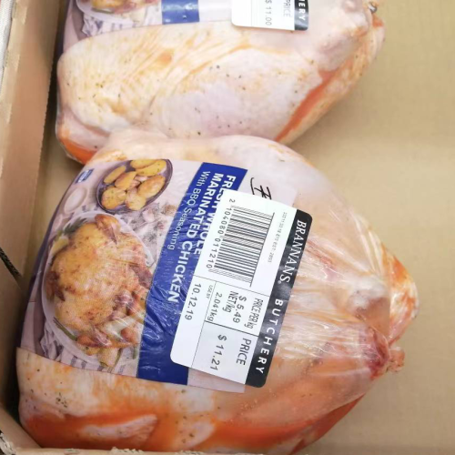 Frozen Whole Chicken Heat Shrink Bag Packaging