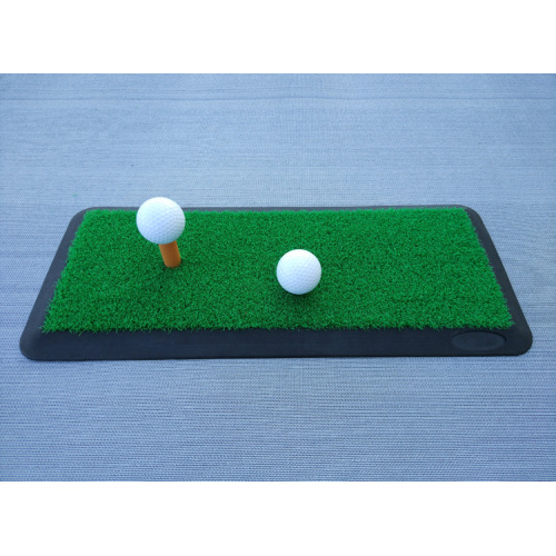 Estera de práctica de golf con base de goma de césped corto de 20x47 cm