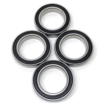Miniature Rubber Sealed 6801RS Deep Groove Ball Bearings
