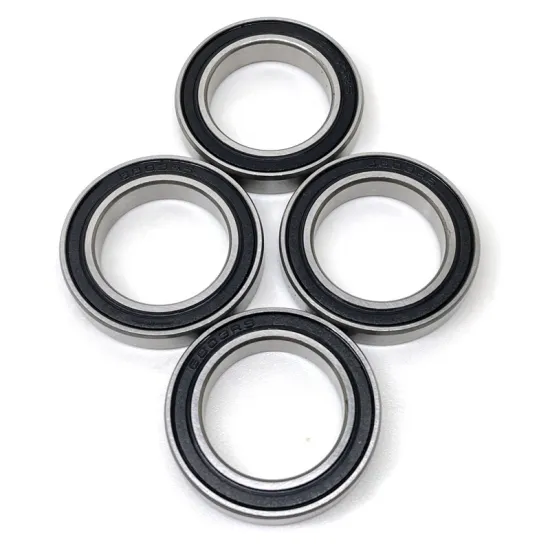 Miniature Rubber Sealed 6801RS Deep Groove Ball Bearings