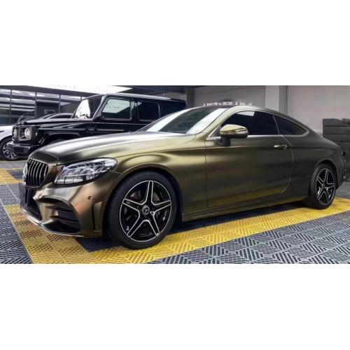 Matte Metallic Brown Gold Car Body Wrap Vinyl