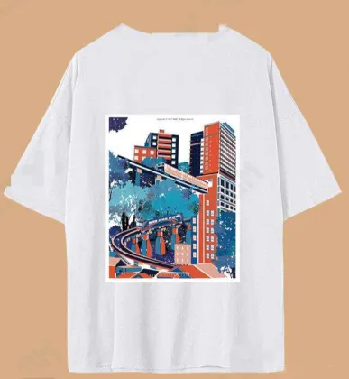 City printing on the t-shirt