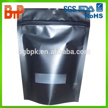 tea packaging with zipper