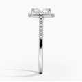 2 ပိုင်း EVS2 Cushion Cut ဓာတ်ခွဲခန်းစိန်လက်စွပ်