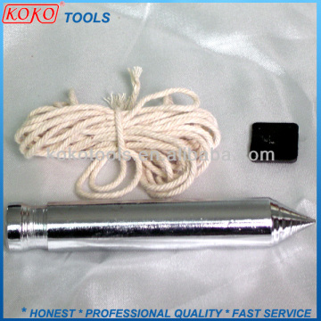 Diameter 16mm plastic pin construction tools plumb bob with 2.5m cotton rope