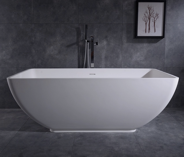 Soaker Tub Klempner freistehende feste Oberfläche kleine Acrylbadewanne