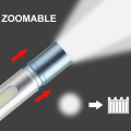 Alüminyum Şarj Edilebilir Zumlanabilir Çift Işık Fener Torch