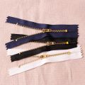 Promotional secure golden metal zippers for bags