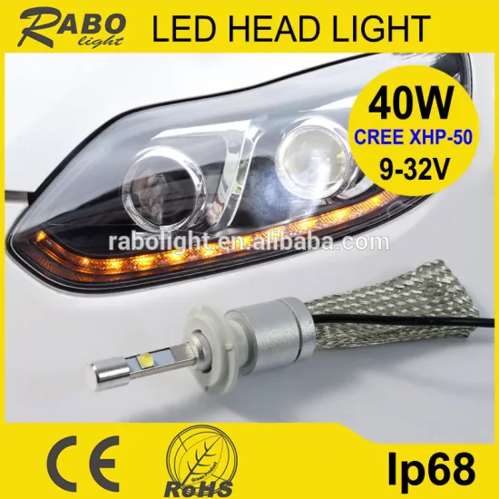 40W high power led h7 headlight bulbs R3 conversion kit for car and motorcycle