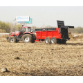 Máquina para esparcir fertilizantes en pastos laterales