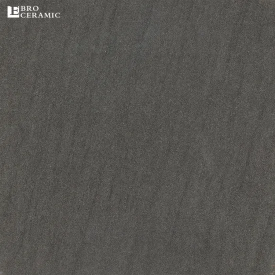 Homogeneous Black Anti-Slip Patio and Bathroom Ceramic Floor Tiles 60x60
