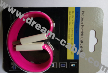 Pat Circle Portable USB Data Cable for Samsung