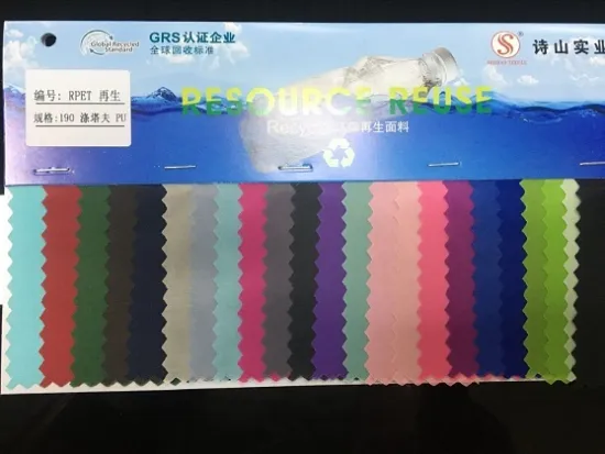 190 Taffeta PU Coated Recycled Polyester Oxford Fabric