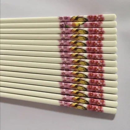 Chinese Factory Direct Sale Ceramic Chopsticks with Flower Designs