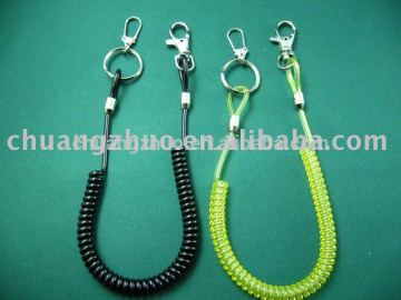 Hot sales practical plastic spring key chain from Shenzhen factory