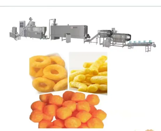 High Technology Bugles Snacks Processing Line: Corn Puff Machine Extruder