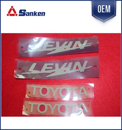Different types advertising sticker labels