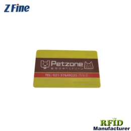 Popular  frosted transparent card with colorful pattern