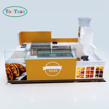 Modern Bubble Tea and Fast Food Kiosk Design for Mall Coffee Shops and Juice Bars