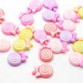 Kawaii Candy Cabochon Flatback Beads 100pcs / bag Για Ψυγείο Επιτραπέζια Στολίδια Παιδικά Παιχνίδια DIY Cute Charms Slime