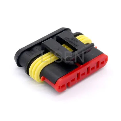 TE Connectivity Tyco Amp Superseal 1.5 Series 5 Pin Female Plastic Cable Connectors - 282089-1