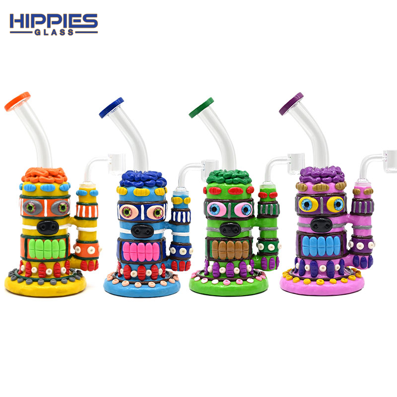 3D Cartoon Dab Rigs with Indian figures