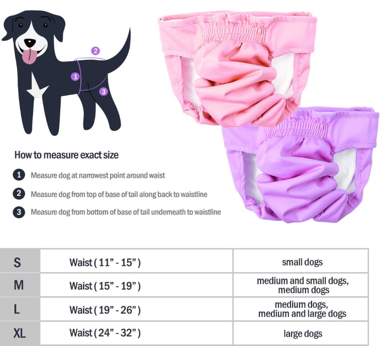 2 Pack Dog Diapers Pants