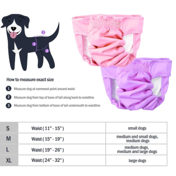 Pantalon de couches de chien 2 pack